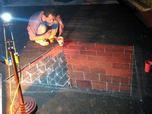 Foto: Proses Pembuatan Lukisan di Kampung 3D Depok