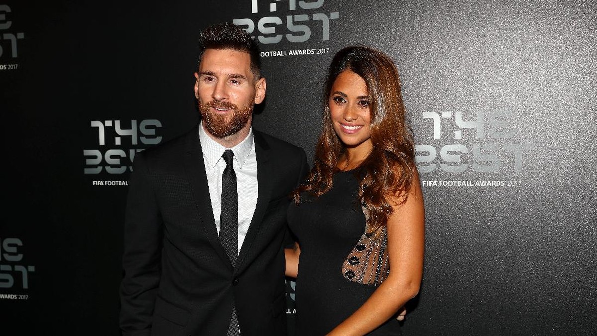Lionel Messi dan Antonella Roccuzzo dikaruniai anak ketiga (Foto: Michael Steele/Getty Images)