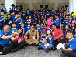 Anies-Sandi Terima Rombongan Siswa Integrated Christian School