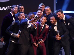 Selfie Langka Pemain Terbaik Dunia 2017