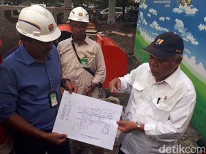 Yuk Lihat Proyek Drainase Istana yang Disidak Menteri PUPR