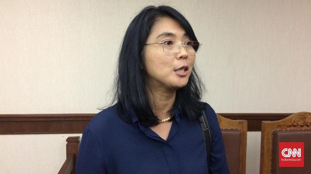 Kuasa hukum warga BUkit Duri Vera R. Soemarwi, di Pengadilan Negeri Jakarta Pusat, Rabu (25/10/2017).