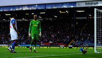 Seekor ayam meramaikan laga Premier League antara Blackburn Rovers melawan Wigan Athletic di Ewood Park, 7 Mei 2012. Si ayam tampaknya suporter Blackburn yang ditunjukkan dengan kain yang melingkar di badannya. Foto: Laurence Griffiths/Getty Images