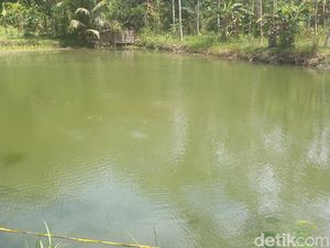 Muncul Gelembung di Kolam Dekat Semburan Lumpur Panas Tasikmalaya