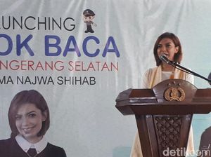 Bersama Najwa Shihab, Polres Tangsel Luncurkan Pojok Baca Bersama Najwa Shihab, Polres Tangsel Luncurkan Pojok Baca