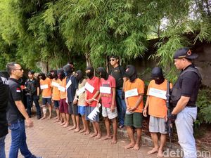 11 Pemuda Pelaku Tawuran Live di Instagram Ditangkap Polisi