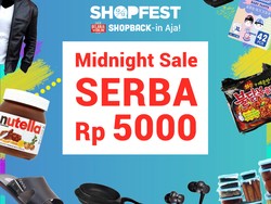 Midnight Sale, Semua Serba Rp 5.000 sampai Jam 12 Malam