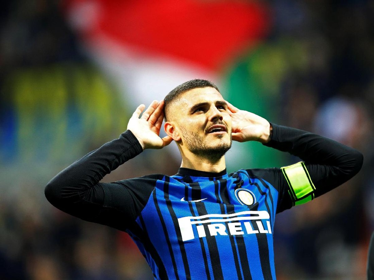 Pemain Inter Milan, Mauro Icardi (Foto: Alessandro Garofalo/Reuters)