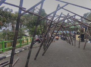 Bamboo Lighting Festival Suguhkan Keindahan Bambu Ukir