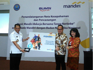 Bank Mandiri dan BNN Bekerja Sama Cegah Transaksi Narkoba