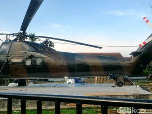 Helikopter TNI AU yang Dicoret Tiga Pemuda Iseng Dicat Ulang Helikopter TNI AU yang Dicoret Tiga Pemuda Iseng Dicat Ulang