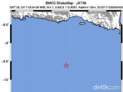 Malang Diguncang Gempa 4,9 SR Sebanyak 8 Kali