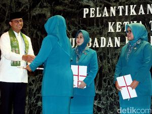Anies-Sandi Hadiri Pelantikan Ketua Penggerak PKK