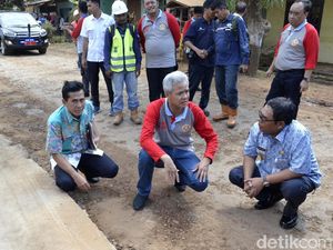 Ganjar Jelaskan Soal Jalan Rusak di Pekalongan Akibat Pembangunan Tol