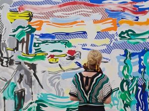 Potret Pengunjung Museum Menyatu Sempurna dengan Lukisan