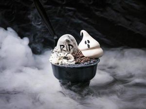 Seram atau Lucu Ya? Es Krim Tema Halloween dengan Batu Nisan dan Hantu