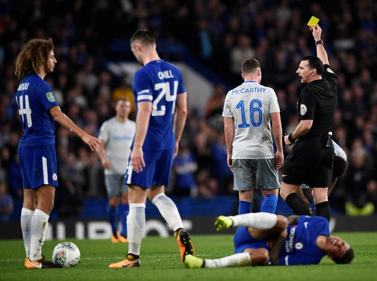 Chelsea saat menjamu Everto di Piala Liga Inggris (Foto: Dylan Martinez/Reuters)