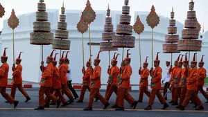 Foto: Sakral, Begini Suasana Kremasi Raja Thailand