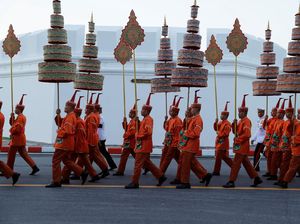 Foto: Sakral, Begini Suasana Kremasi Raja Thailand