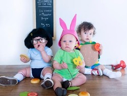 Bunda Kreatif Bikin Kostum, si Kembar pun Makin Menggemaskan