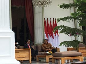 Foto: Pertemuan Mendadak SBY-Jokowi di Istana