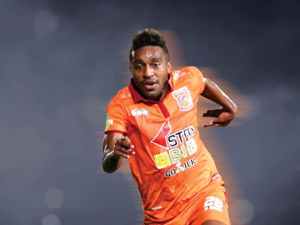 Pemain Borneo FC, Terens Puhiri (Foto: Andhika Akbarayansyah/detikcom)