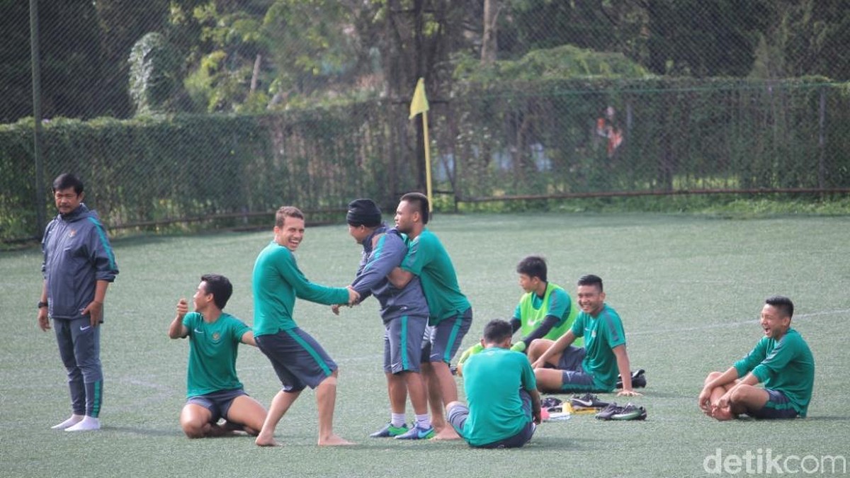Egy Maulana Vikri saat berlatih bersama Timnas U-19 di Lembang, Jumat (27/10/2017). (Wisma Putra/detikSport)