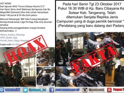 TNI Tepis Isu Pria Berkemeja Kotak-kotak Simpan 148 Senjata