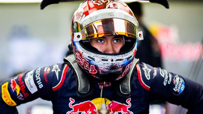 Sean Gelael ketika mengikuti latihan bebas pertama GP Meksiko bersama Toro Rosso (Peter Fox/Getty Images) Sean Gelael ketika mengikuti latihan bebas pertama GP Meksiko bersama Toro Rosso (Peter Fox/Getty Images)