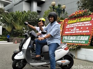 Anies Kaget Saat Mencoba Motor Listrik, Nggak Ada Suaranya