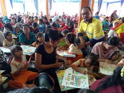 Sumpah Pemuda Jadi Tema Lomba Warna 1.000 Anak di Banyuwangi