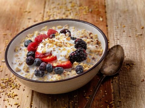 Granola With Fresh Fruit-Photographed on Hasselblad H1-22mb Camera