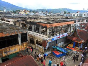 Penampakan Pasar Atas Bukittinggi yang Ludes Terbakar Penampakan Pasar Atas Bukittinggi yang Ludes Terbakar