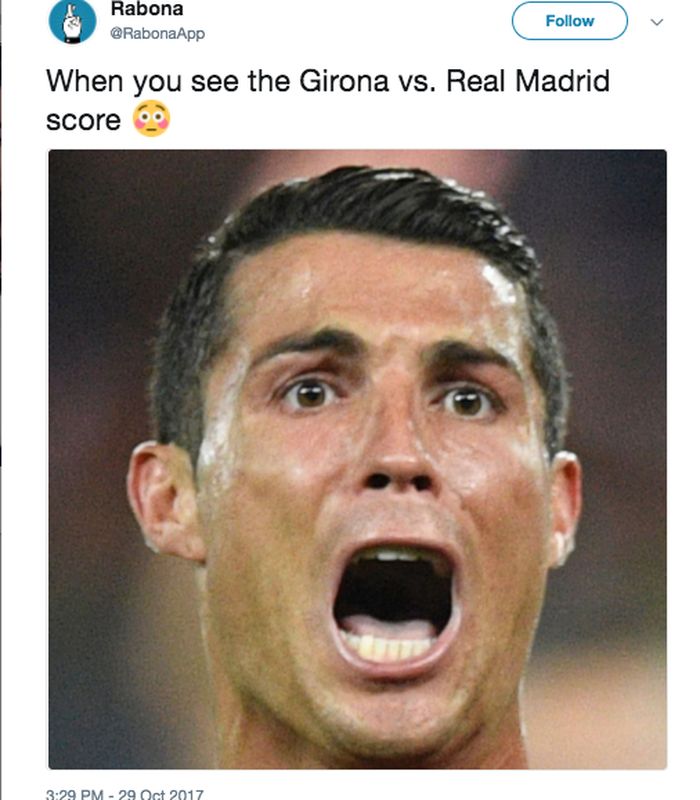 Ronaldo Menangis Meme Pengocok Perut dari Kekalahan Madrid