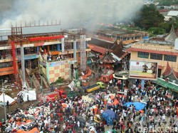 Kebakaran Pasar Atas Bukittinggi Padam, Lantai 2 dan 3 Ludes