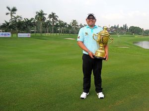 Pegolf Thailand Panuphol Pittayarat Juara Golf Indonesia Open