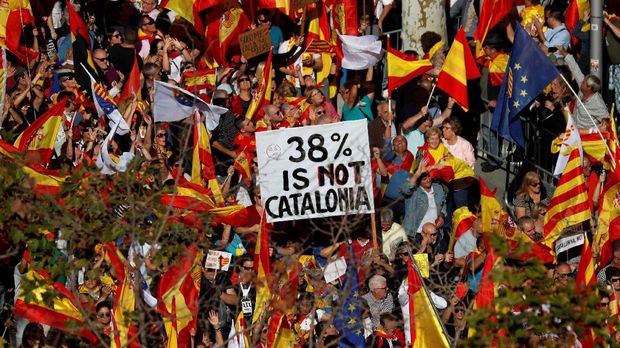 Catalonia ingin memerdekakan diri dari Spanyol.