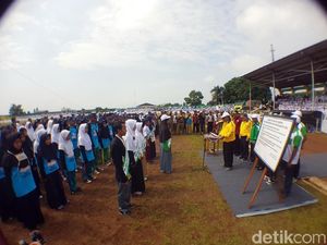 Deklarasi Pelajar Sukabumi Antinarkoba Pecahkan Rekor MURI