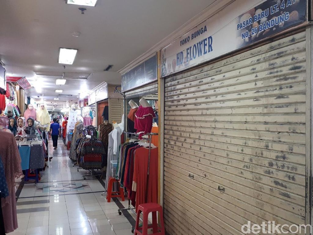 Pasar Baru Bandung Sepi, Pengelola: Pengunjung Cuma 15.000 Orang/Hari