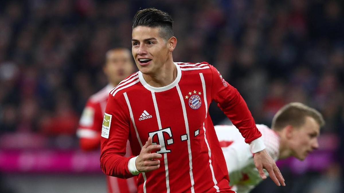 James Rodriguez ingin meraih treble bersama Bayern Munich (Foto: Michael Dalder/REUTERS)