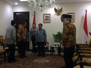 Ditemani Menristek, Wapres JK Terima Kunjungan 3 Rektor UIN