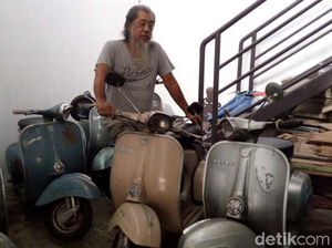 Keren! Warga Semarang Koleksi 65 Vespa Jadul