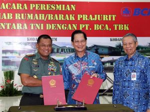 BCA Fasilitasi Perbaikan Sarana dan Prasarana TNI