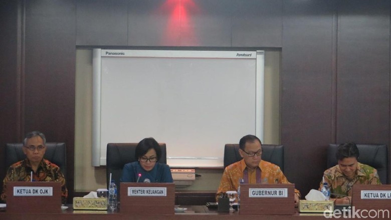 Sri Mulyani, BI, OJK dan LPS Sepakat Sistem Keuangan RI Stabil