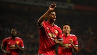 Rashford punya catatan oke di laga-laga debut. Dia mencetak gol pada debut di Derby Manchester, debut Piala Liga Inggris, dan debut Liga Champions. (Laurence Griffiths/Getty Images)