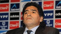 Pada November 2008, Maradona ditunjuk sebagai pelatih Timnas Argentina  (Lalo Yasky/Getty Images)