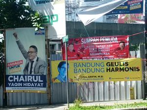 Bakal Calon Wali Kota Bandung Mulai Ramai Perang Spanduk
