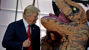 Ketika Donald Trump Rayakan Halloween di White House