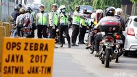 Sejumlah Pemotor Terjaring Operasi Zebra di Jaktim