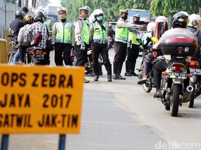 Sejumlah Pemotor Terjaring Operasi Zebra di Jaktim